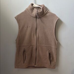 Columbia Light Brown Fleece Vest